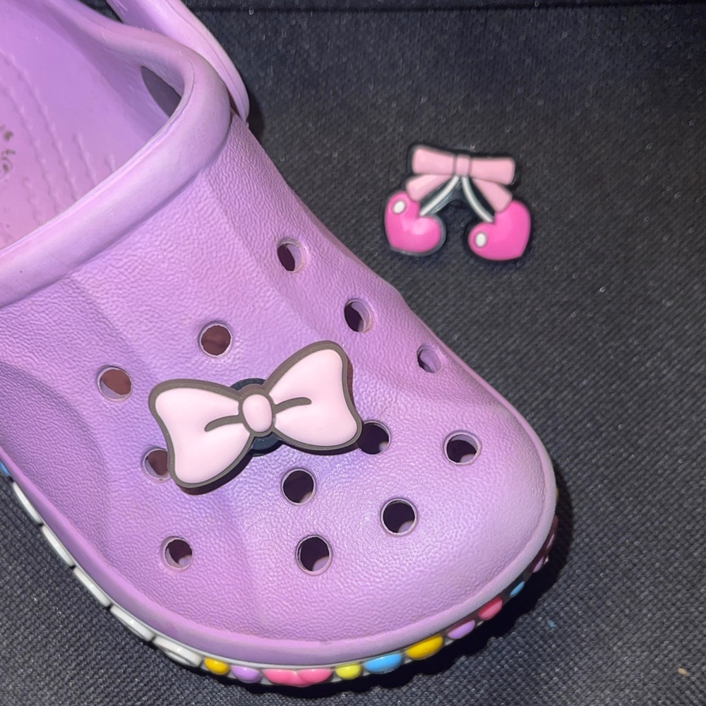 JIBBITZ. Set of two Girly Jibbitz. Croc not included.